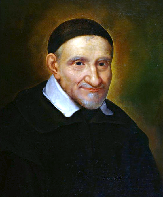 Painted portrait of St. Vincent de Paul