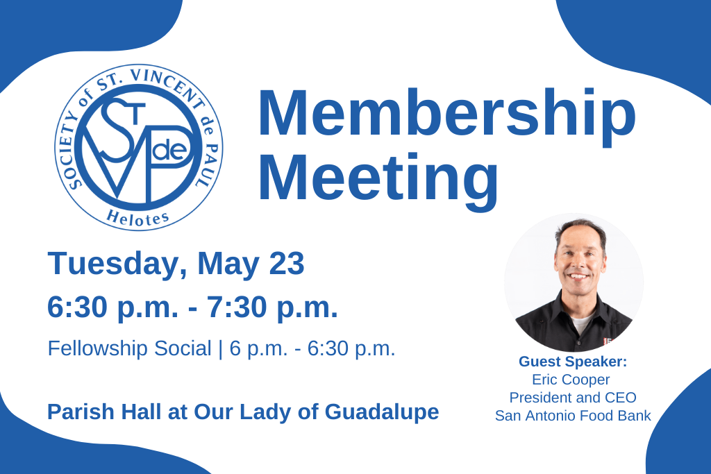 May membership meeting announcement