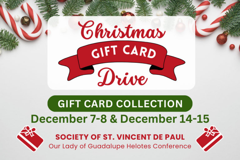 Christmas Gift Card Drive Begins December 7